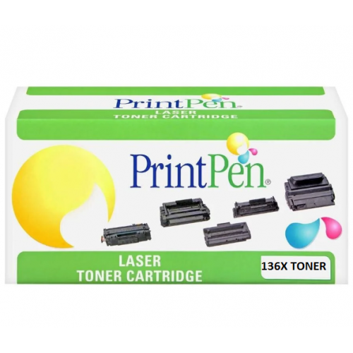 Printpen HP W1360X - 136X -  Chipsiz Toner Yüksek Kapasite