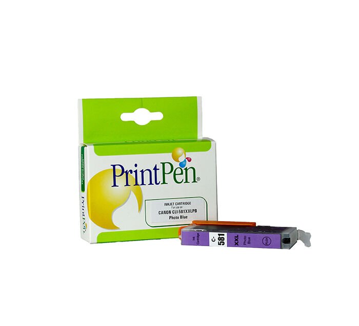 PRINTPEN CANON CLI-581XXLPB Mürekkep Kartuş Photo Blue Extra Yüksek Kapasite (14,5ml.)