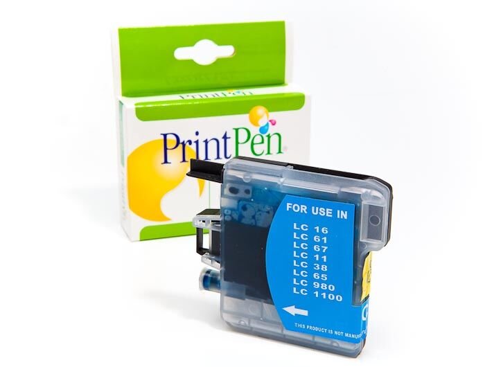 PRINTPEN BROTHER LC-38,61,65,67,980,1100 Mavi Mürekkep Kartuş Yüksek Kapasite (13,0ml.)